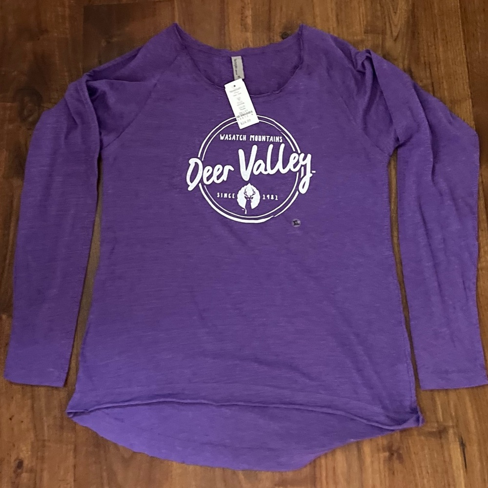 NWT Youth XL purple Deer Valley shirt